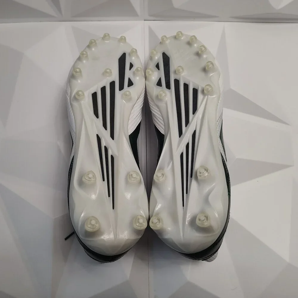 Adidas Mens Football Cleats 17 White Green Shoe Lacrosse Freak Carbon Mid - Picture 10 of 11